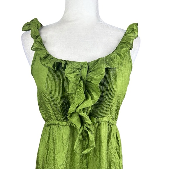 Sundance Silk Tiered Dress Sm Ruffles Fairy Whimsical Boho Tiny Flaws Delicate - Picture 5 of 10